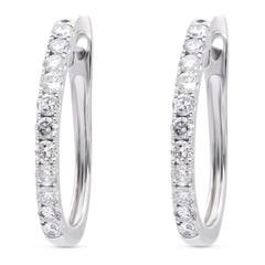 Cirari Couture Diamond Hoop Earrings in 14K