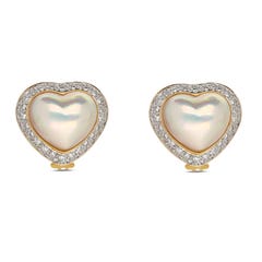 Cut by Ben Mabe Pearl and Diamond Earrings in 14K