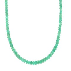 Emerald Necklace in 14K Yellow Gold