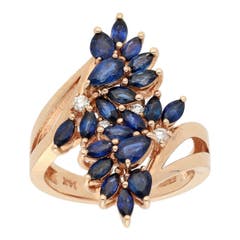 EFFY Sapphire and Diamond Wrap Ring in 14K Rose Gold