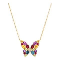 Effy Multi-gemstone and Diamond Necklace in 14K