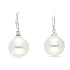 Aquarian Pearls Cultured South Sea Pearl Earrings in STERLING SILVER