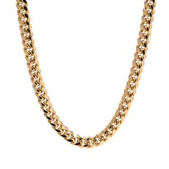  Miami Curb Chain Necklace in 10K