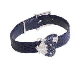 Sapphire and Diamond Heart Bracelet in 18K