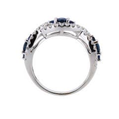 Sapphire and Diamond Ring in 18K