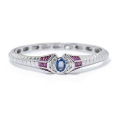 RCM Ruby, Sapphire and Diamond Bracelet in 18K