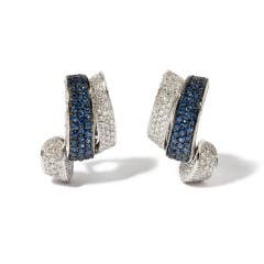 RCM Sapphire and Diamond Earrings in 18K