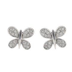 Diamond Butterfly Earrings in 14K
