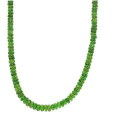 Chrome Diopside Necklace in 14K