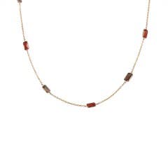 Oregon Copper Bearing Sunstone Necklace in 14K YELLOW GOLD