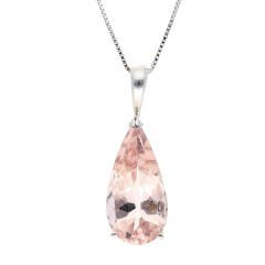 Morganite Pendant in 14K