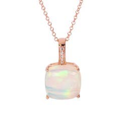 EFFY Opal and Diamond Pendant in 14K