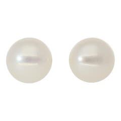 LALI JEWELS Freshwater Pearl Stud Earrings in 14K