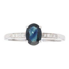LALI JEWELS Sapphire and Diamond Ring in 14K