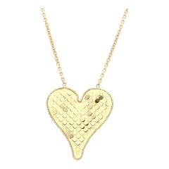  Heart Necklace in 14K Yellow Gold