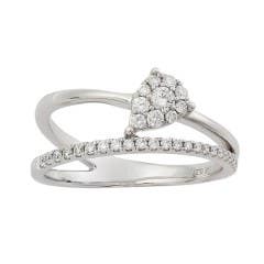 Diamond Cluster Ring in 14K