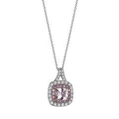 EFFY Morganite and Diamond|Sapphire Pendant in 14K