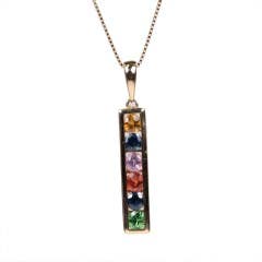 Cirari Couture Jewels Multi-gemstone Pendant in 14K
