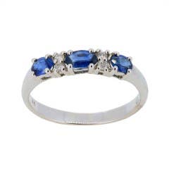 Cirari Couture Jewels Sapphire and Sapphire|Diamond Ring in 14K
